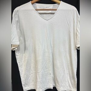 John Varvatos white V-Neck T-Shirt